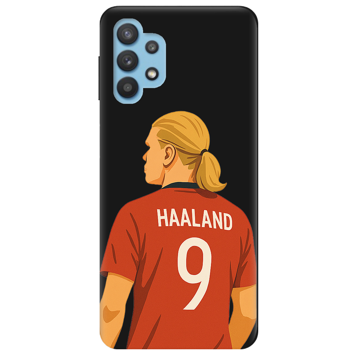 Чохол для Samsung Galaxy A32 4G чорний матовий soft touch Haaland - фото 1 - Чохли для телефонів