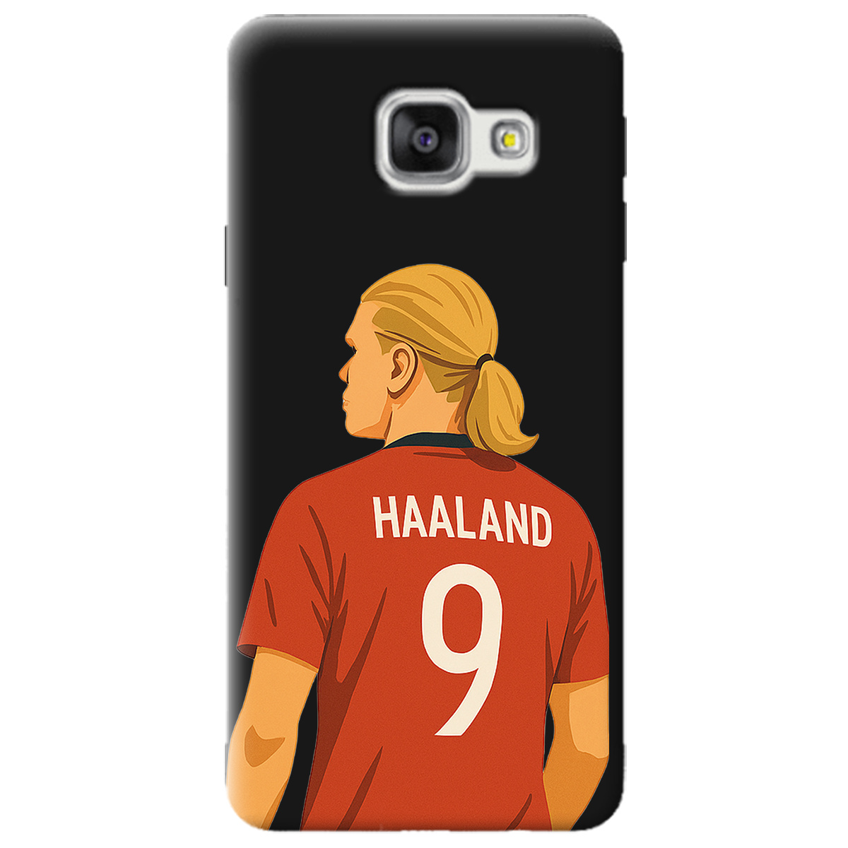 Чехол для Samsung Galaxy A3 2016 черный матовый soft touch Haaland - фото 1 Чехол для Samsung Galaxy A3 2016 черный матовый soft touch Haaland - фото 1 - Чехлы для телефонов