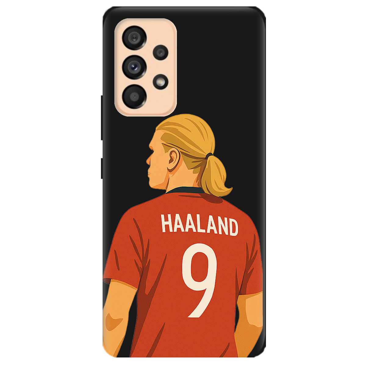 Чехол для Samsung Galaxy A53 черный матовый soft touch Haaland - фото 1 - Чехлы для телефонов