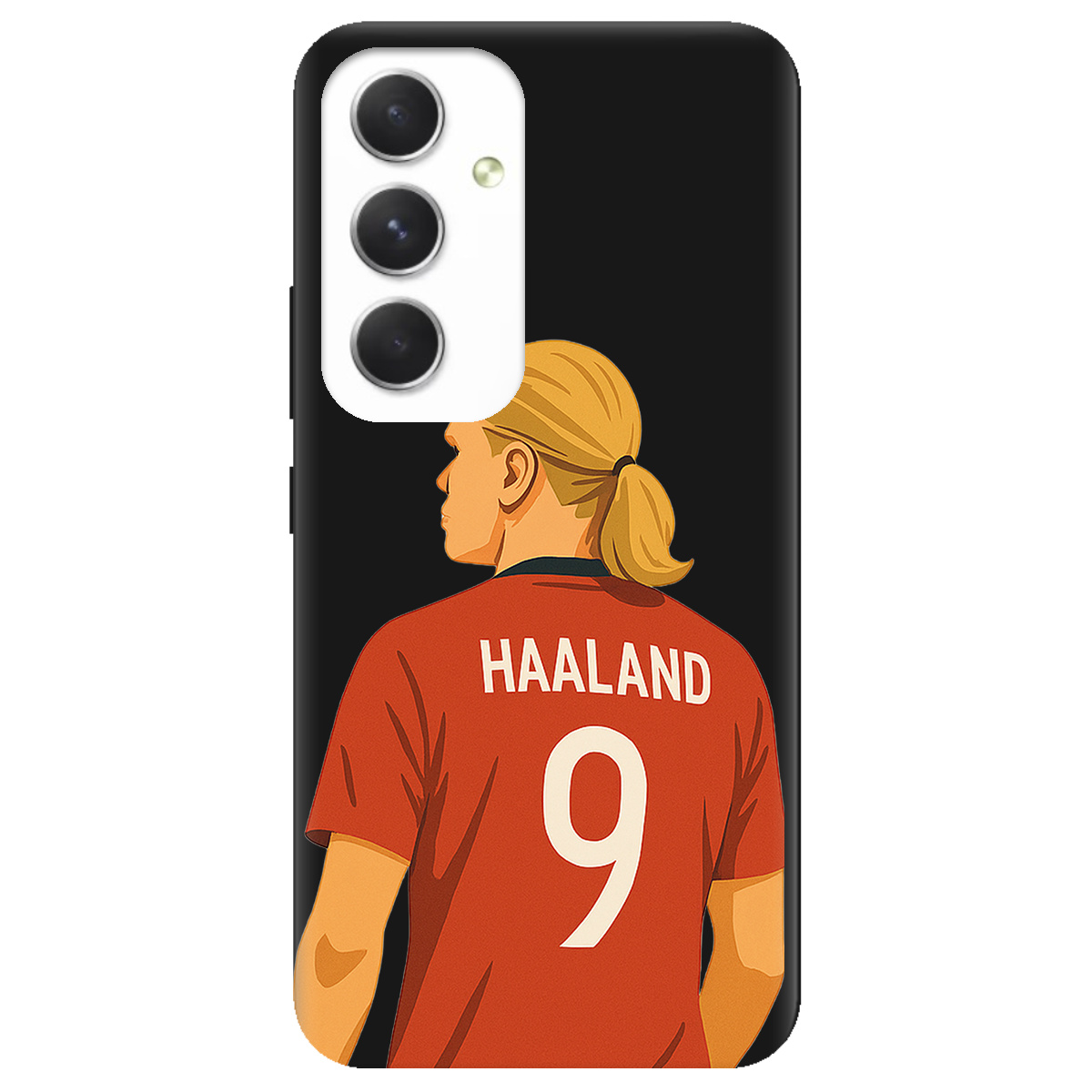 Чехол для Samsung Galaxy A54 черный матовый soft touch Haaland - фото 1 Чехол для Samsung Galaxy A54 черный матовый soft touch Haaland - фото 1 - Чехлы для телефонов