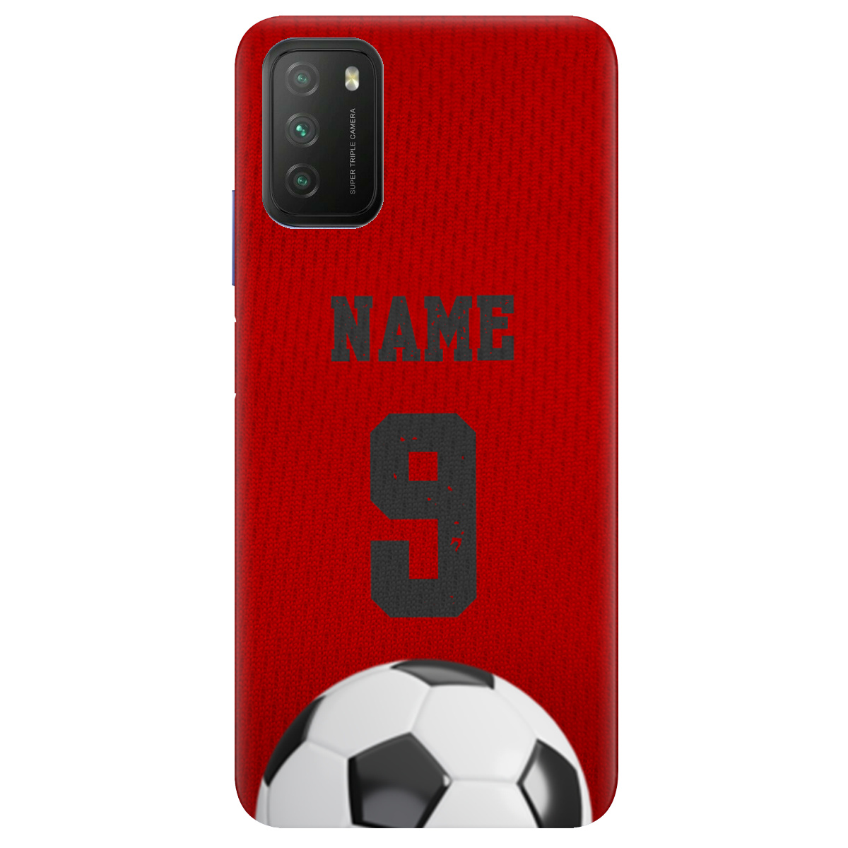 Чохол для Xiaomi Poco M3 З вашим іменем та номером - фото 1 - Чохли для телефонів