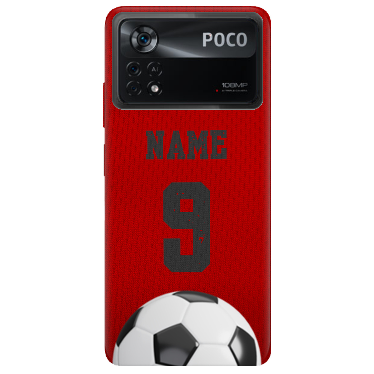 Чехол для Xiaomi Poco X4 Pro 5G З вашим іменем та номером - фото 1 - Чехлы для телефонов