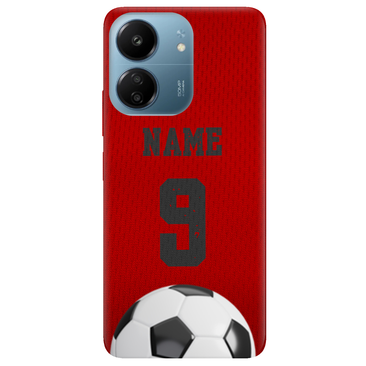 Чохол для Xiaomi Redmi 13C З вашим іменем та номером - фото 1 - Чохли для телефонів