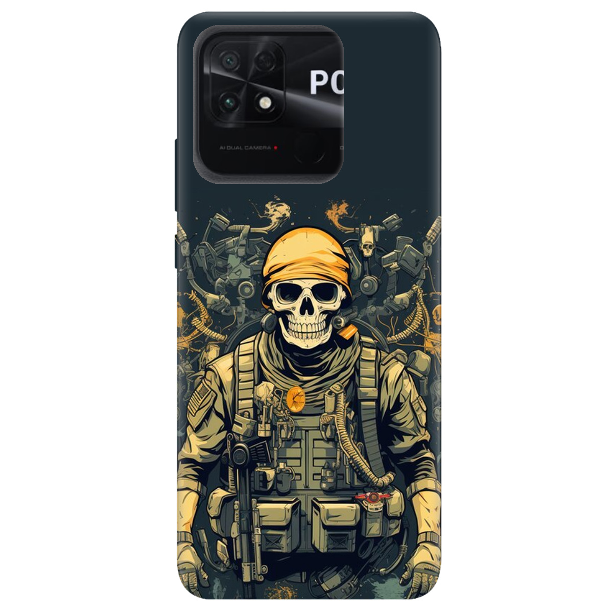 Чехол для Xiaomi Poco C40 Душа бійця - фото 1 Чехол для Xiaomi Poco C40 Душа бійця - фото 1 - Чехлы для телефонов