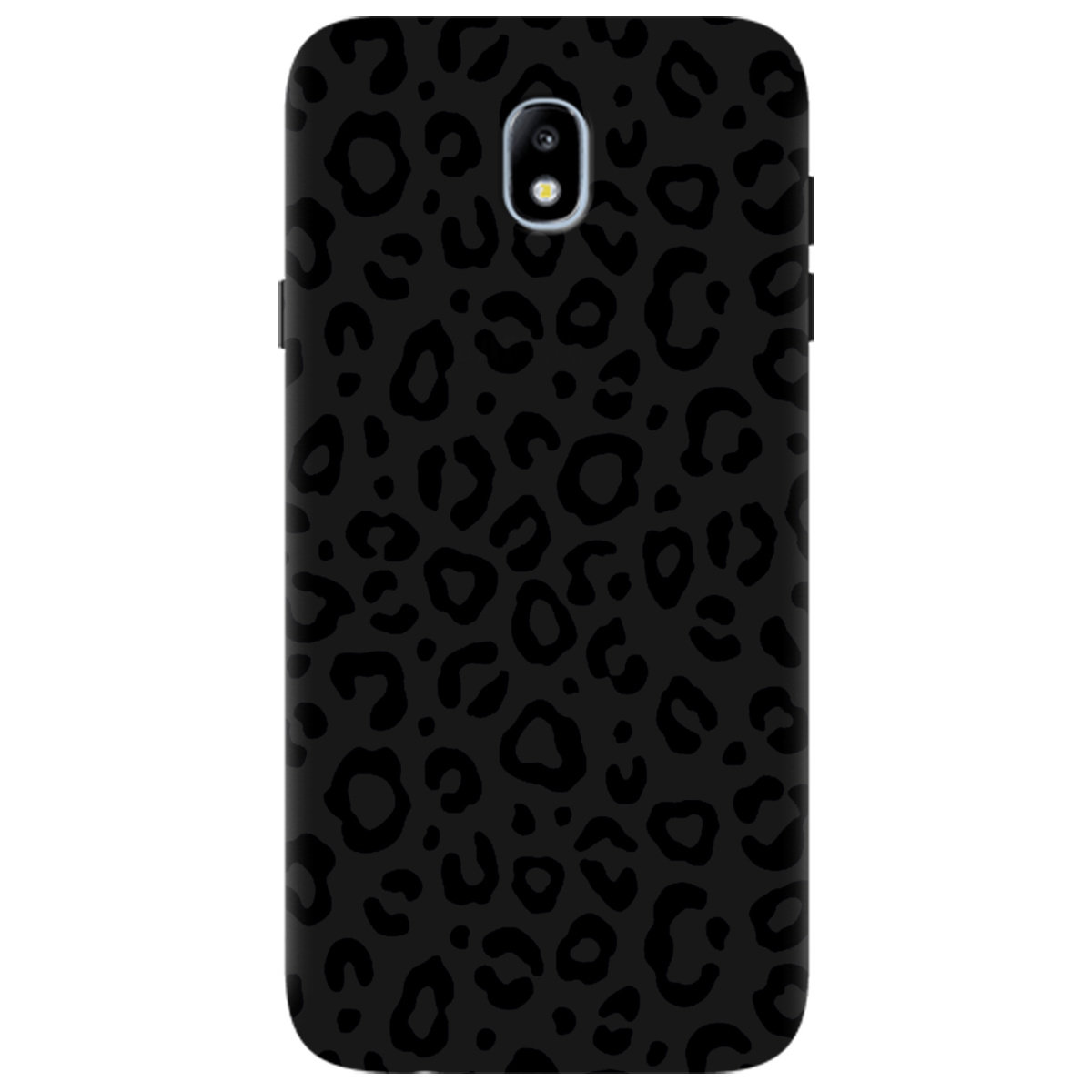 Чехол для Samsung Galaxy J7 2017 черный матовый soft touch Принт савани - фото 1 - Чехлы для телефонов