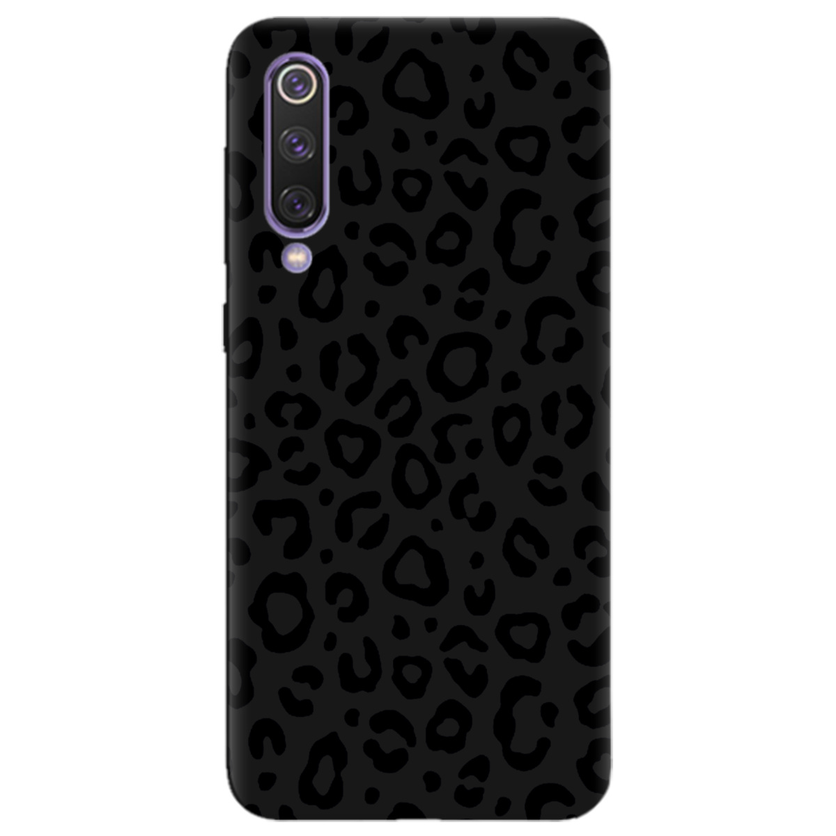 Чехол для Xiaomi Mi 9 SE черный матовый soft touch Принт савани - фото 1 - Чехлы для телефонов