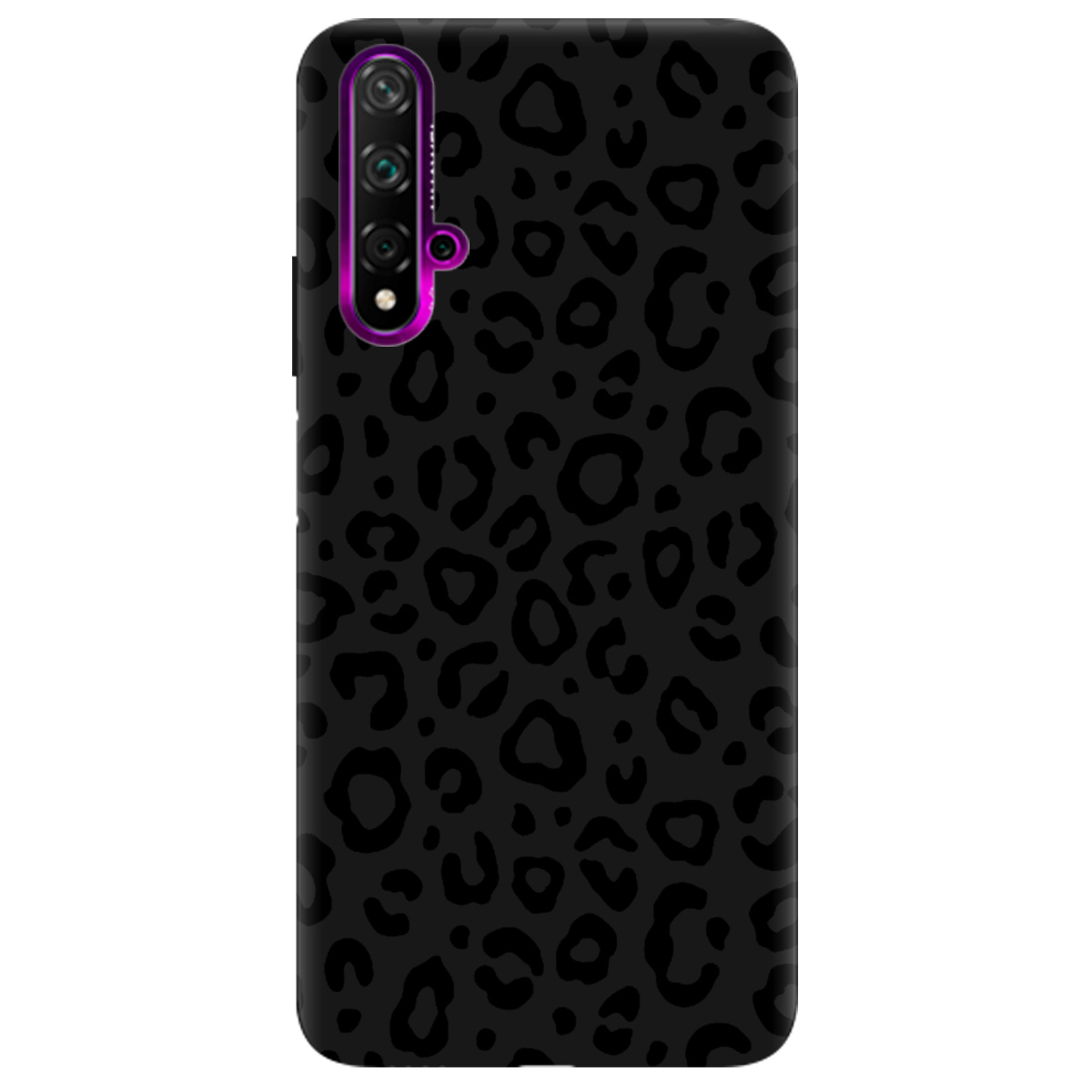 Чохол для Huawei Nova 5T чорний матовий soft touch Принт савани - фото 1 Чохол для Huawei Nova 5T чорний матовий soft touch Принт савани - фото 1 - Чохли для телефонів