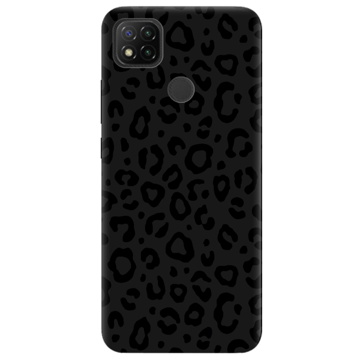 Чохол для Xiaomi Redmi 9C чорний матовий soft touch Принт савани - фото 1 - Чохли для телефонів