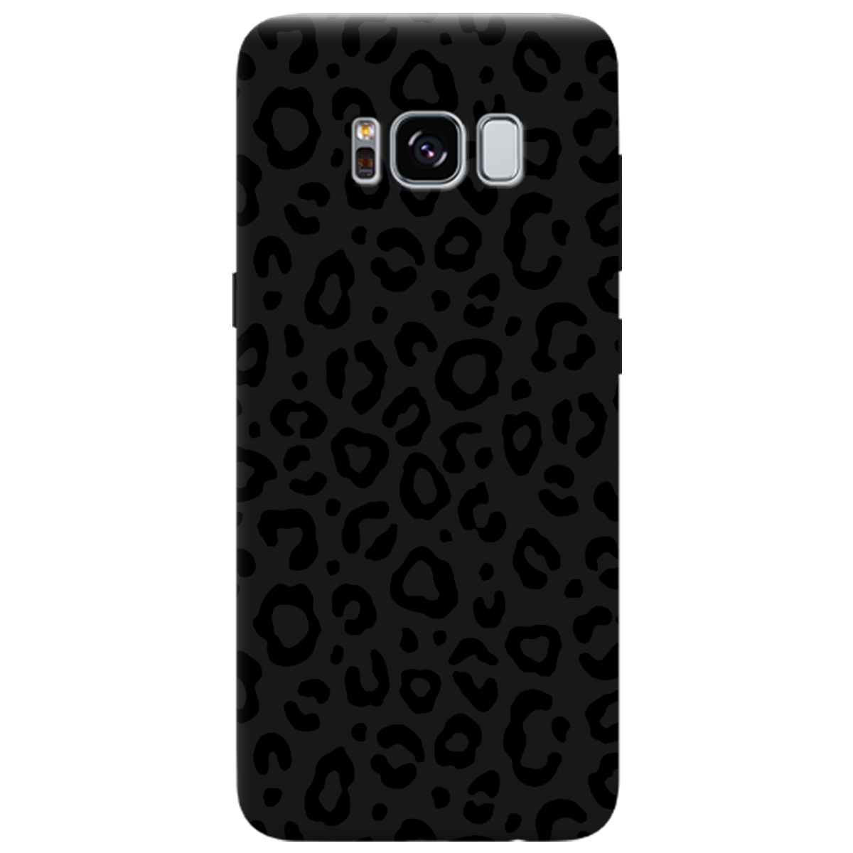 Чехол для Samsung Galaxy S8 черный матовый soft touch Принт савани - фото 1 - Чехлы для телефонов