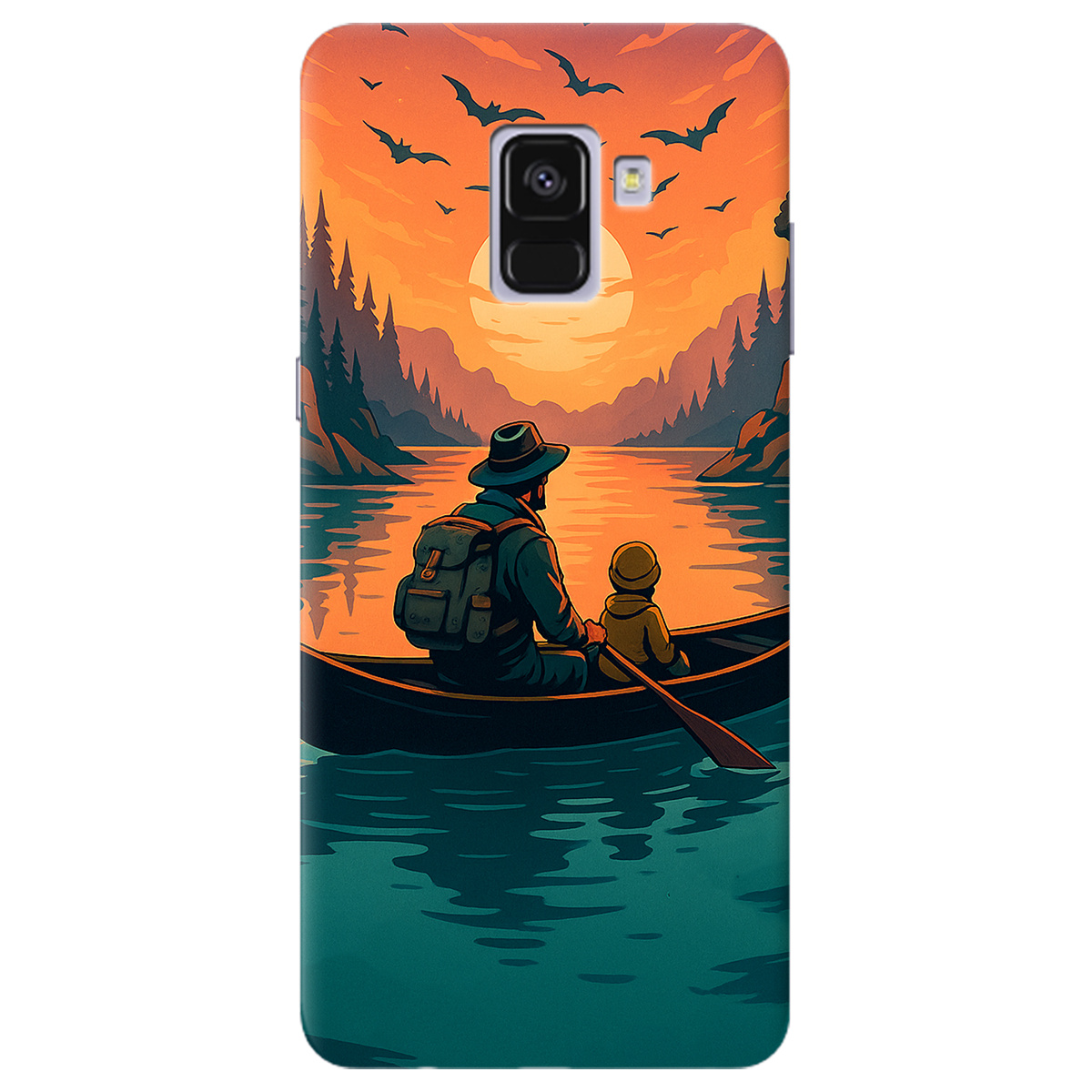 Чехол для Samsung Galaxy A8 Plus 2018 Тиха риболовля - фото 1 - Чехлы для телефонов