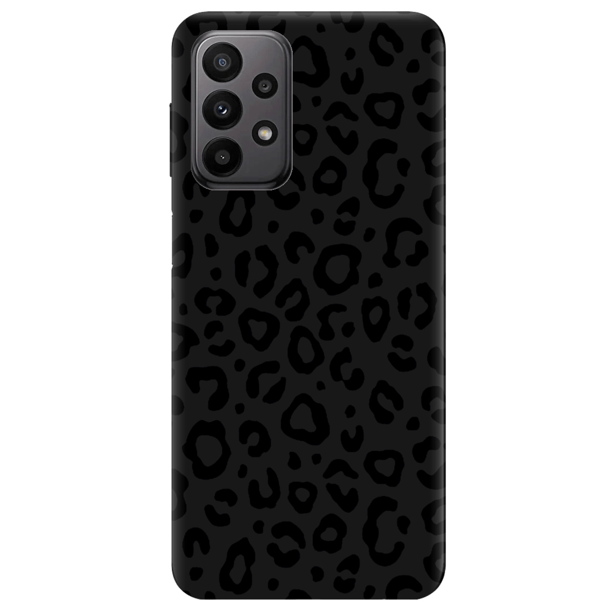 Чехол для Samsung Galaxy A23 4G черный матовый soft touch Принт савани - фото 1 - Чехлы для телефонов