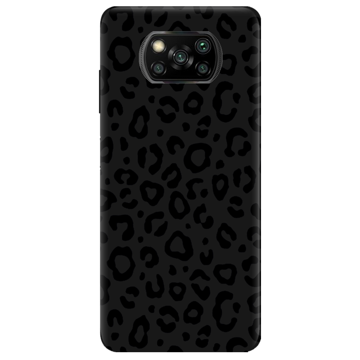 Чехол для Xiaomi Poco X3 Pro черный матовый soft touch Принт савани - фото 1 - Чехлы для телефонов