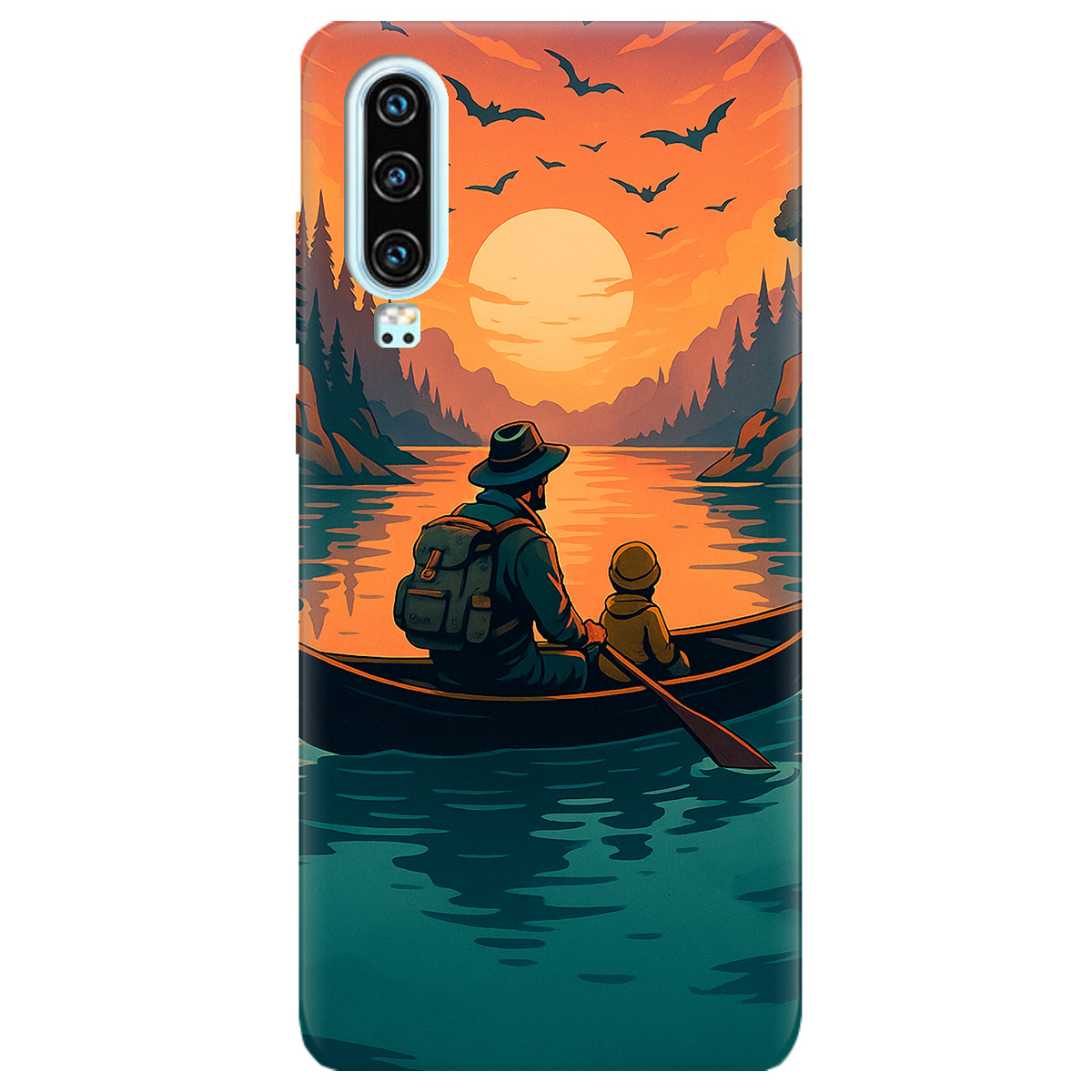 Чохол для Huawei P30 Тиха риболовля - фото 1 - Чохли для телефонів