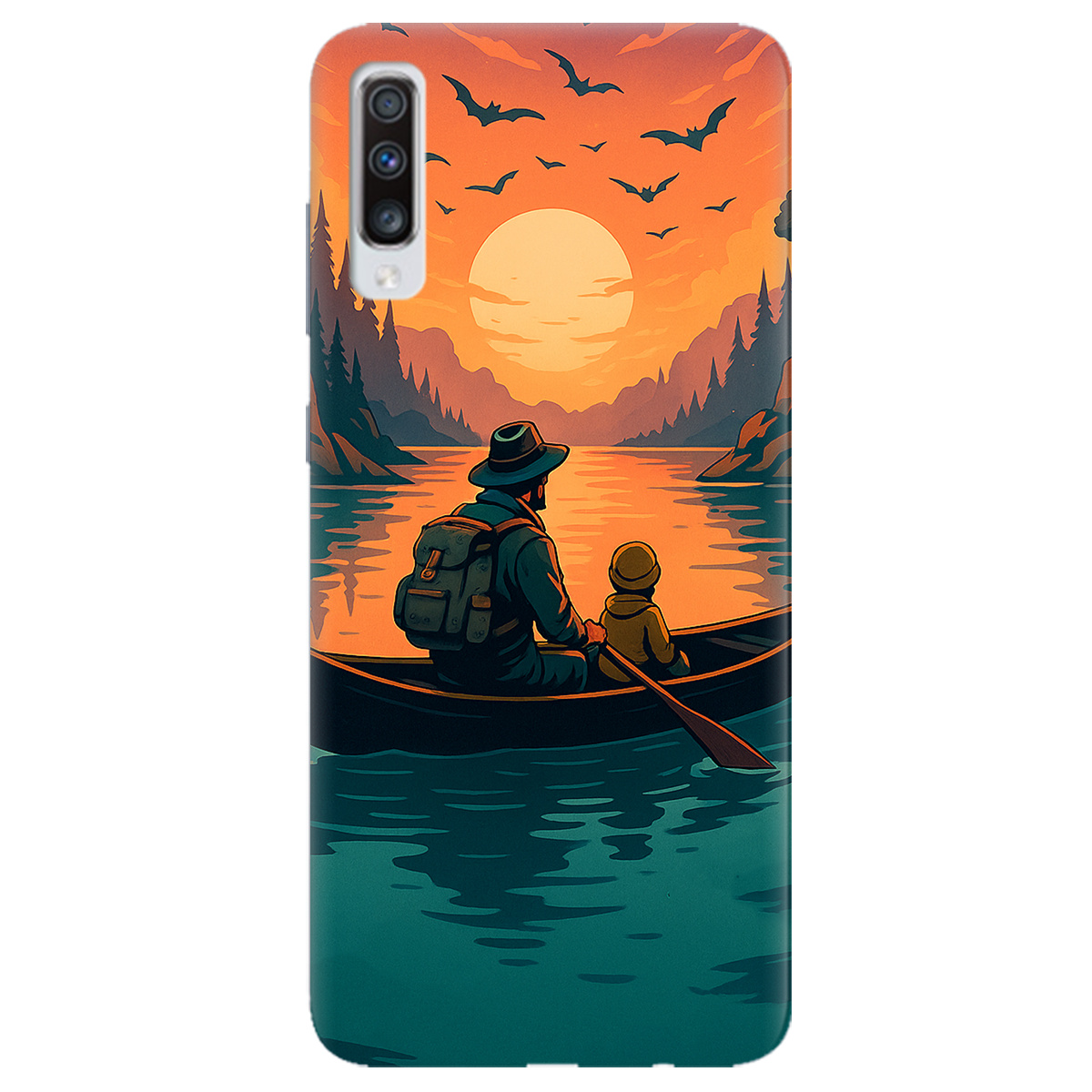 Чохол для Samsung Galaxy A70 Тиха риболовля - фото 1 Чохол для Samsung Galaxy A70 Тиха риболовля - фото 1 - Чохли для телефонів