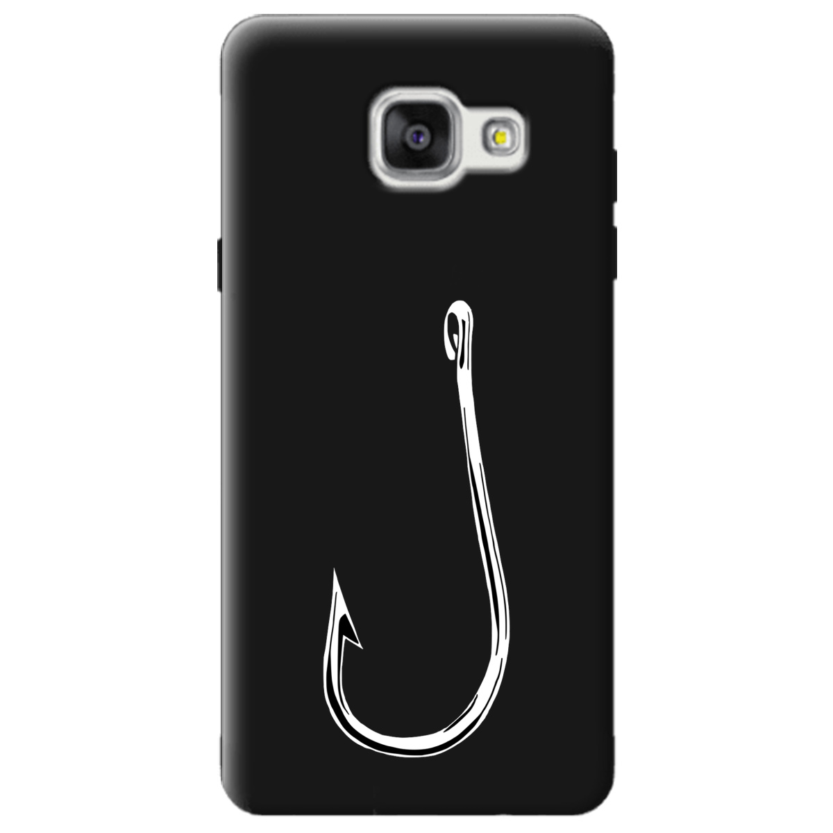 Чехол для Samsung Galaxy A5 2016 черный матовый soft touch Щасливий гачок - фото 1 - Чехлы для телефонов