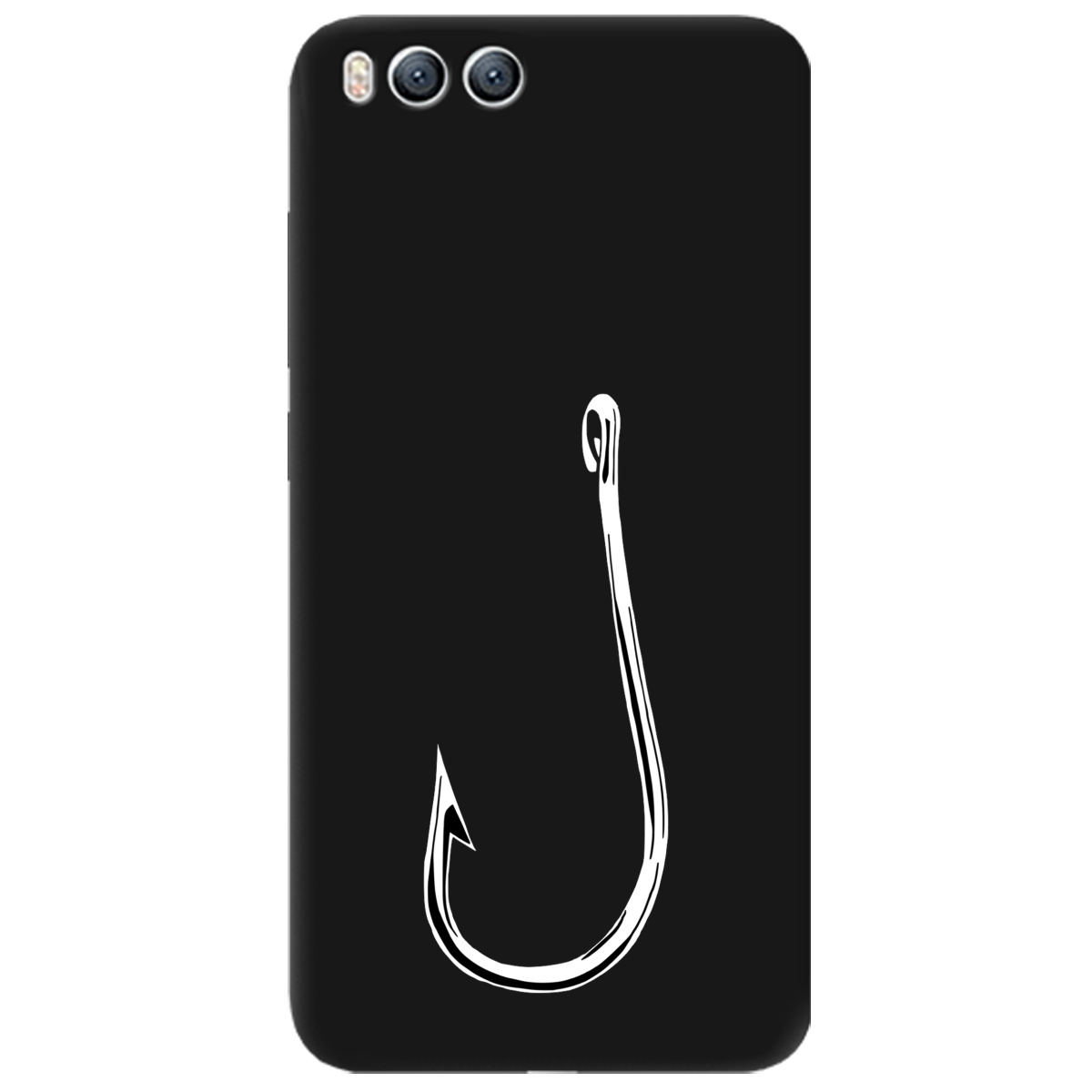 Чехол для Xiaomi Mi 6 черный матовый soft touch Щасливий гачок - фото 1 - Чехлы для телефонов