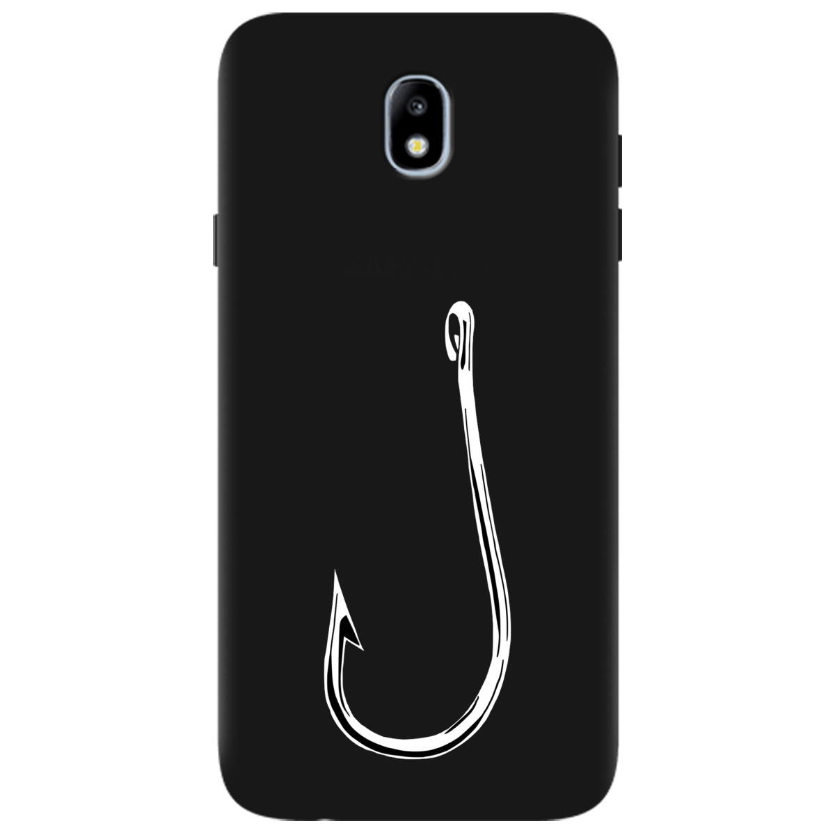 Чехол для Samsung Galaxy J7 2017 черный матовый soft touch Щасливий гачок - фото 1 Чехол для Samsung Galaxy J7 2017 черный матовый soft touch Щасливий гачок - фото 1 - Чехлы для телефонов