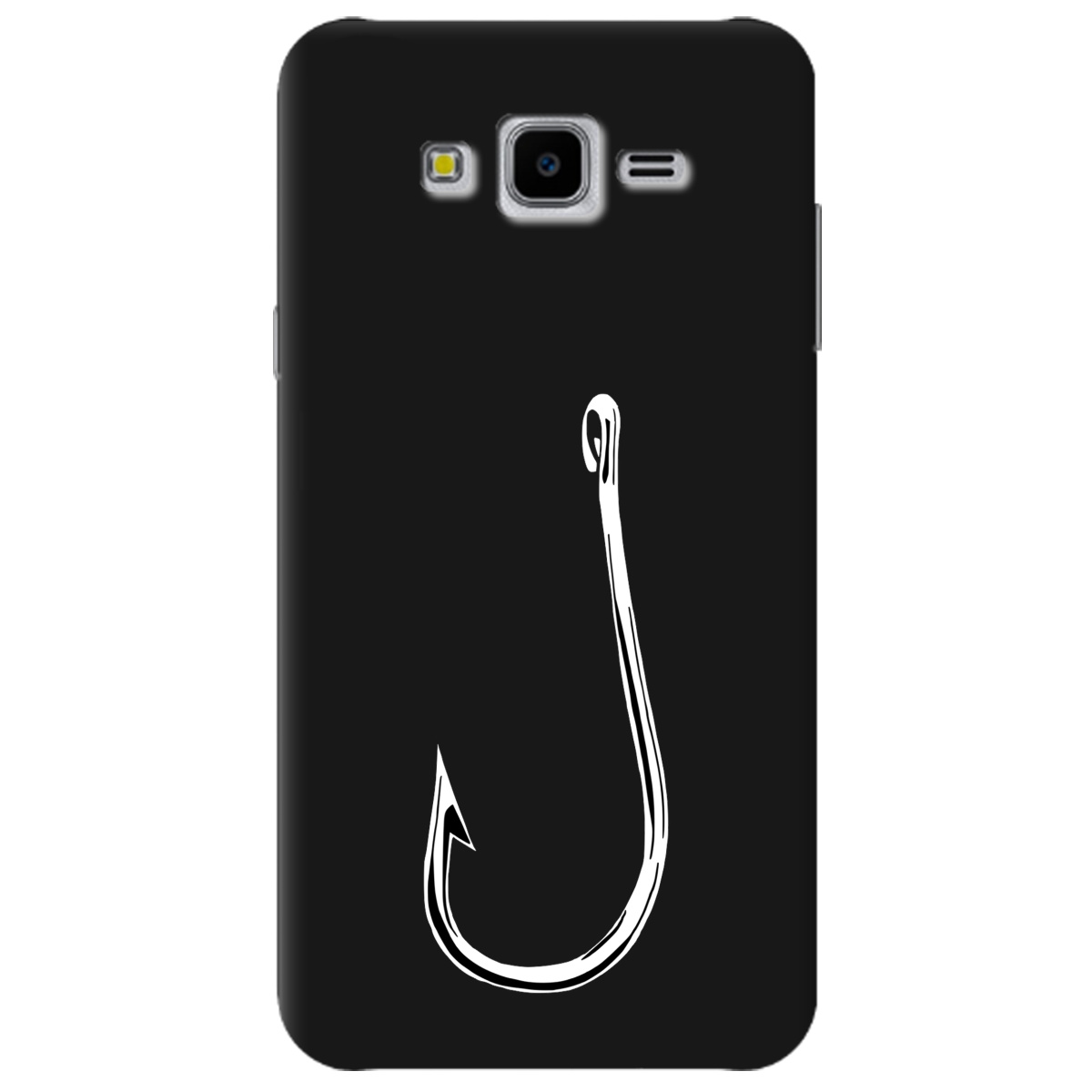 Чехол для Samsung Galaxy J7 Neo J701F / DS черный матовый soft touch Щасливий гачок - фото 1 - Чехлы для телефонов