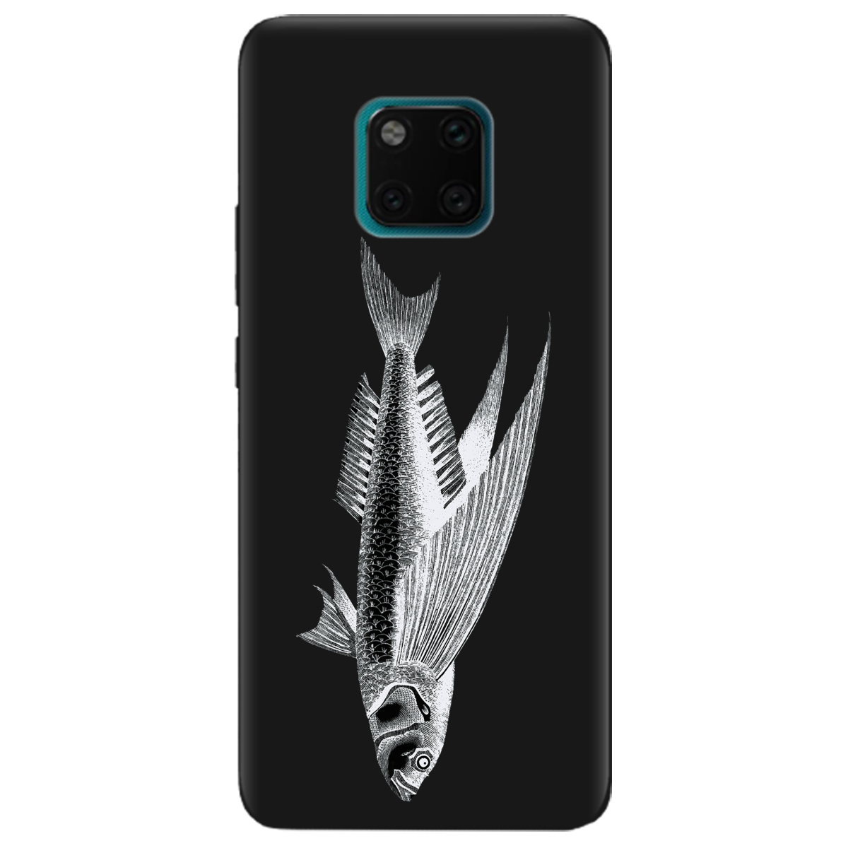 Чехол для Huawei Mate 20 Pro черный матовый soft touch Срібний трофей - фото 1 - Чехлы для телефонов