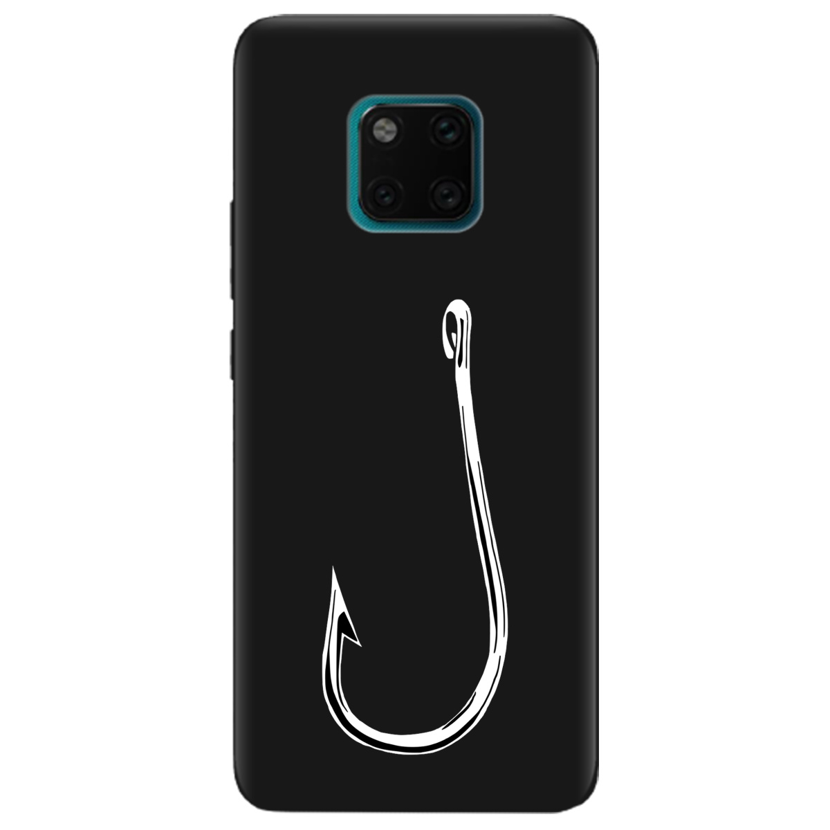 Чехол для Huawei Mate 20 Pro черный матовый soft touch Щасливий гачок - фото 1 - Чехлы для телефонов