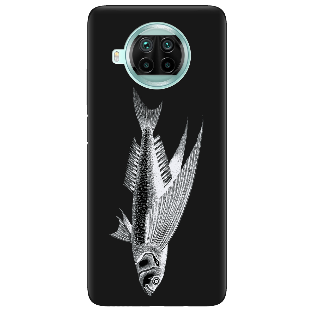 Чехол для Xiaomi Mi 10T Lite черный матовый soft touch Срібний трофей - фото 1 - Чехлы для телефонов