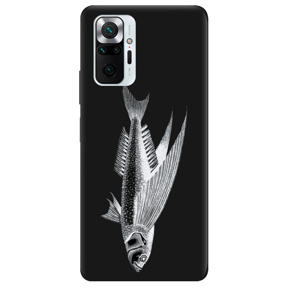 Чохол для Xiaomi Redmi Note 10 Pro чорний матовий soft touch Срібний трофей - фото 1 - Чохли для телефонів