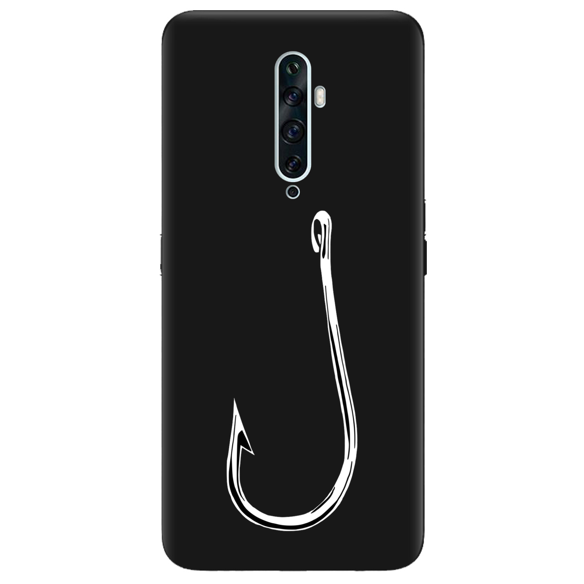 Чехол для Oppo Reno 2 черный матовый soft touch Щасливий гачок - фото 1 Чехол для Oppo Reno 2 черный матовый soft touch Щасливий гачок - фото 1 - Чехлы для телефонов