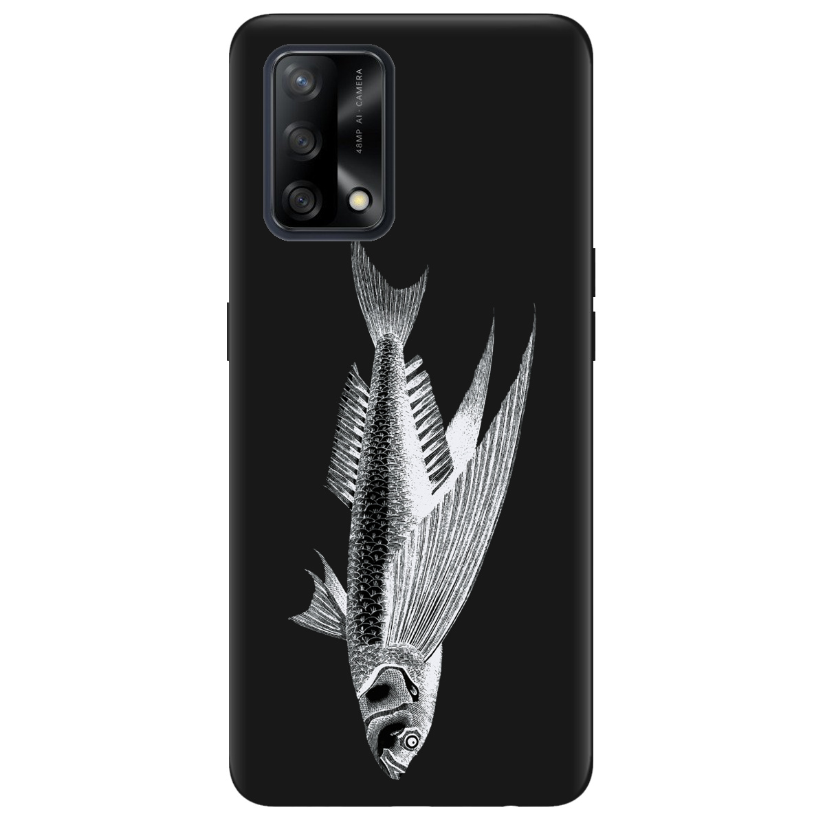 Чохол для Oppo A74 4G чорний матовий soft touch Срібний трофей - фото 1 Чохол для Oppo A74 4G чорний матовий soft touch Срібний трофей - фото 1 - Чохли для телефонів