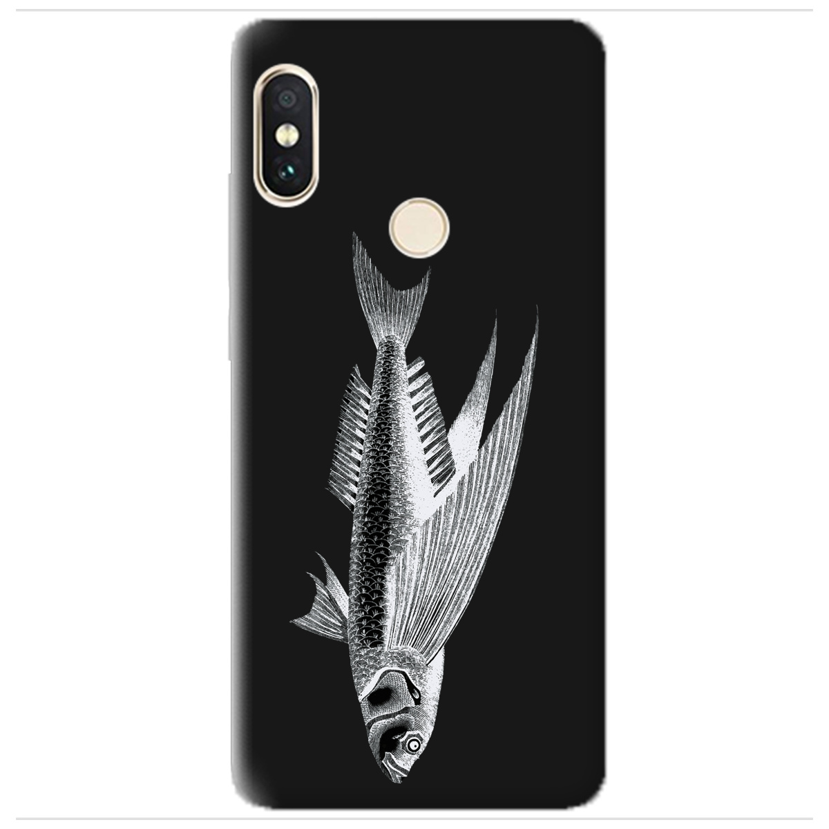 Чехол для Xiaomi Redmi Note 5 черный матовый soft touch Срібний трофей - фото 1 - Чехлы для телефонов