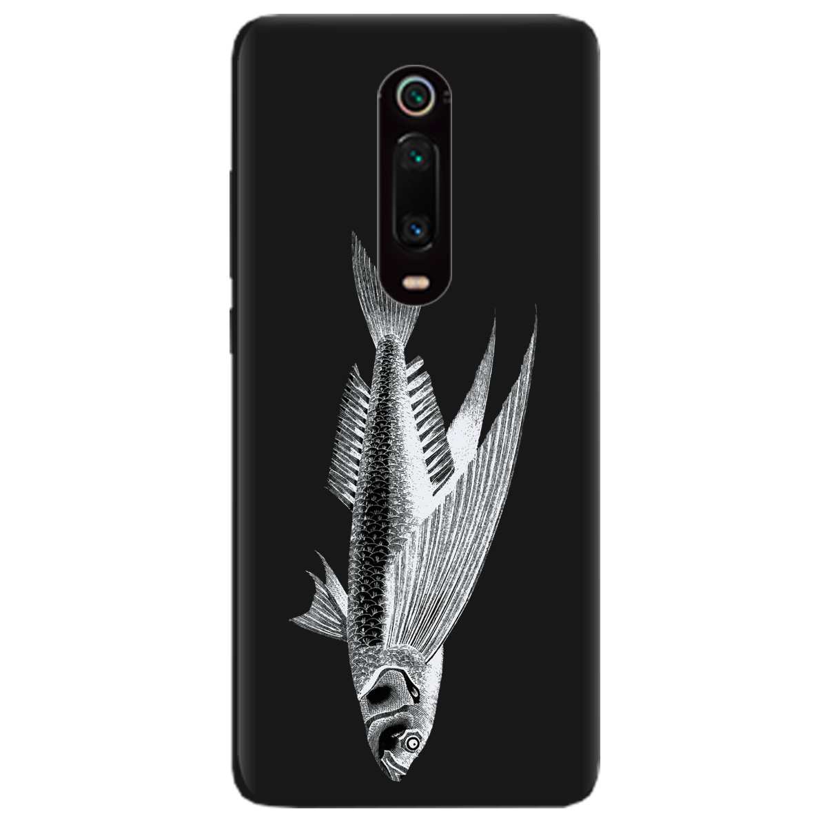 Чохол для Xiaomi Mi 9T чорний матовий soft touch Срібний трофей - фото 1 - Чохли для телефонів