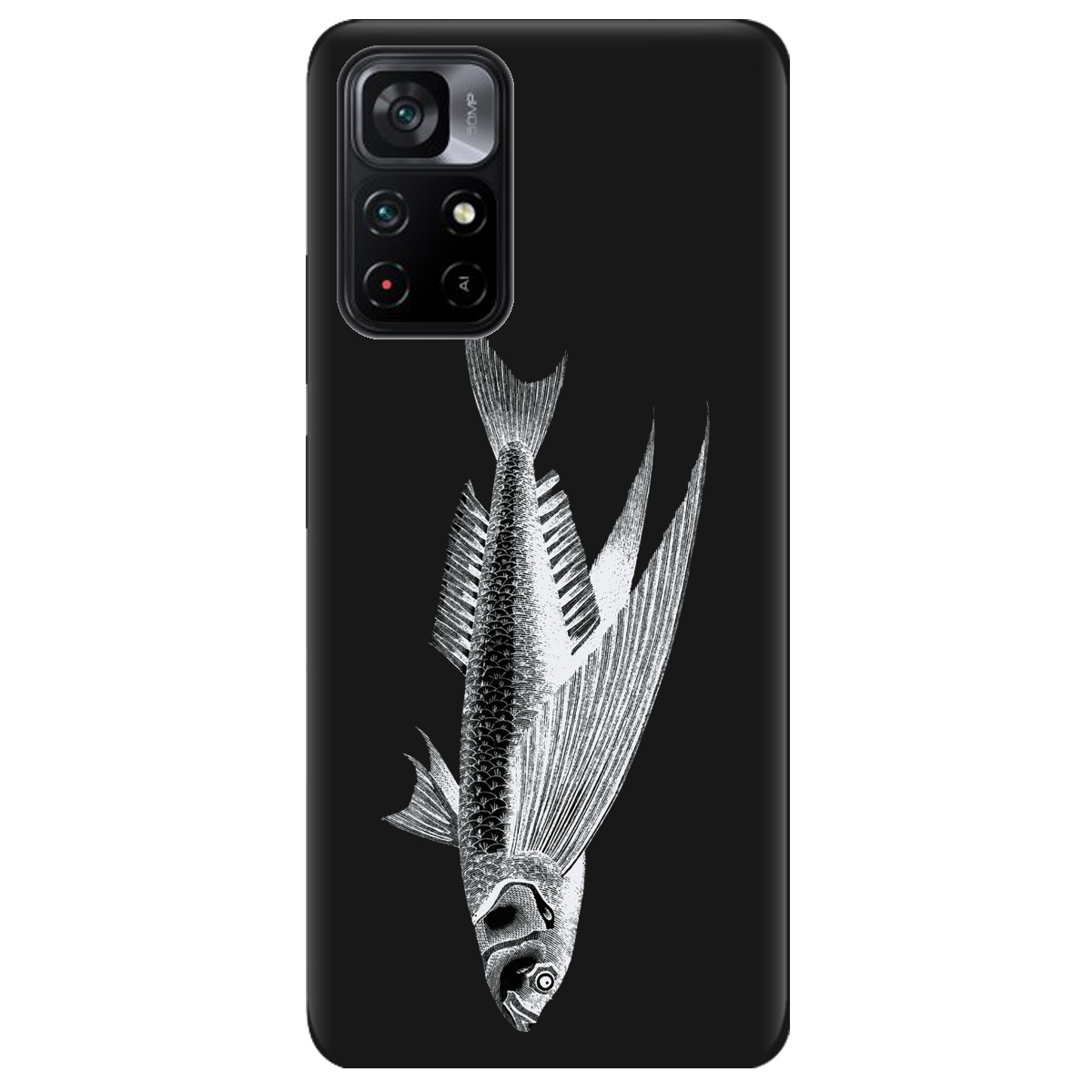 Чехол для Xiaomi Poco M4 Pro 5G черный матовый soft touch Срібний трофей - фото 1 - Чехлы для телефонов