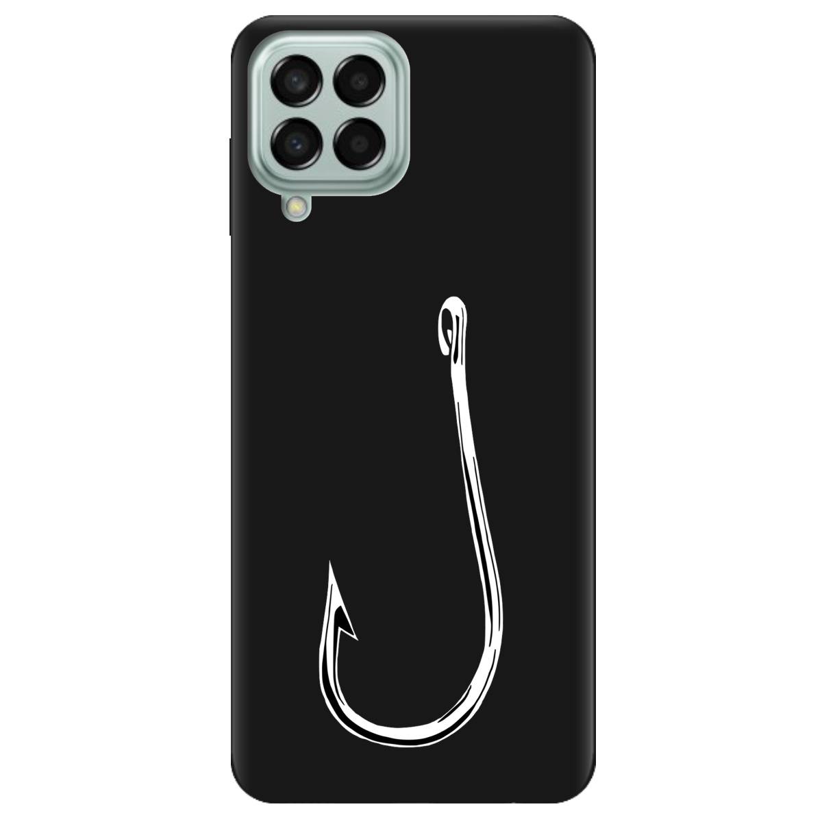 Чехол для Samsung Galaxy M53 черный матовый soft touch Щасливий гачок - фото 1 - Чехлы для телефонов