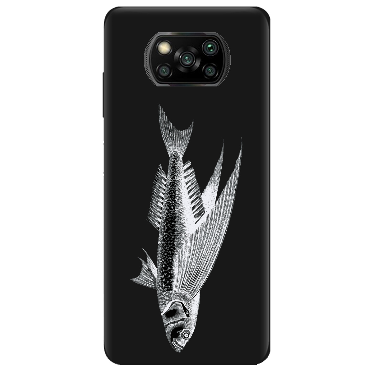 Чохол для Xiaomi Poco X3 Pro чорний матовий soft touch Срібний трофей - фото 1 - Чохли для телефонів