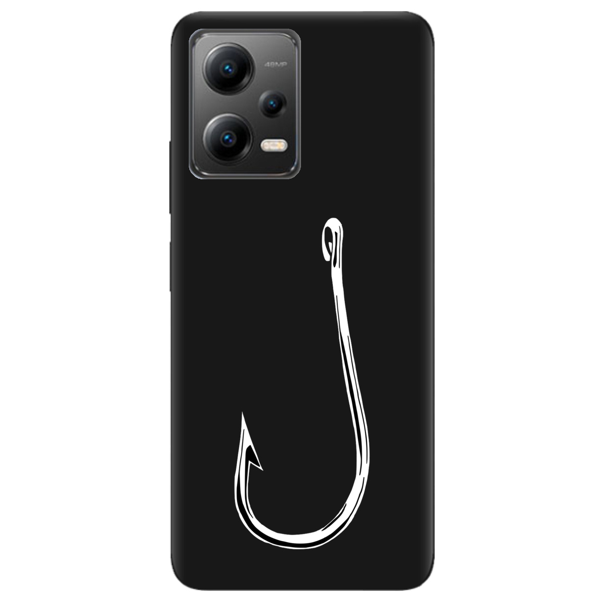 Чехол для Xiaomi Poco X5 5G черный матовый soft touch Щасливий гачок - фото 1 Чехол для Xiaomi Poco X5 5G черный матовый soft touch Щасливий гачок - фото 1 - Чехлы для телефонов