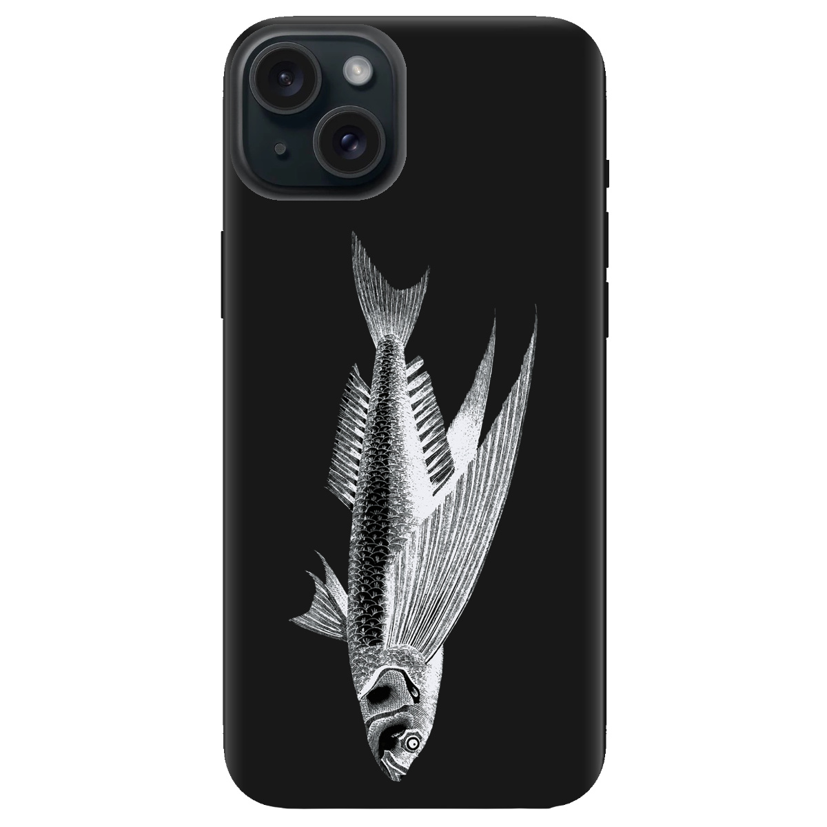 Чохол для Apple iPhone 15 Plus чорний матовий soft touch Срібний трофей - фото 1 Чохол для Apple iPhone 15 Plus чорний матовий soft touch Срібний трофей - фото 1 - Чохли для телефонів