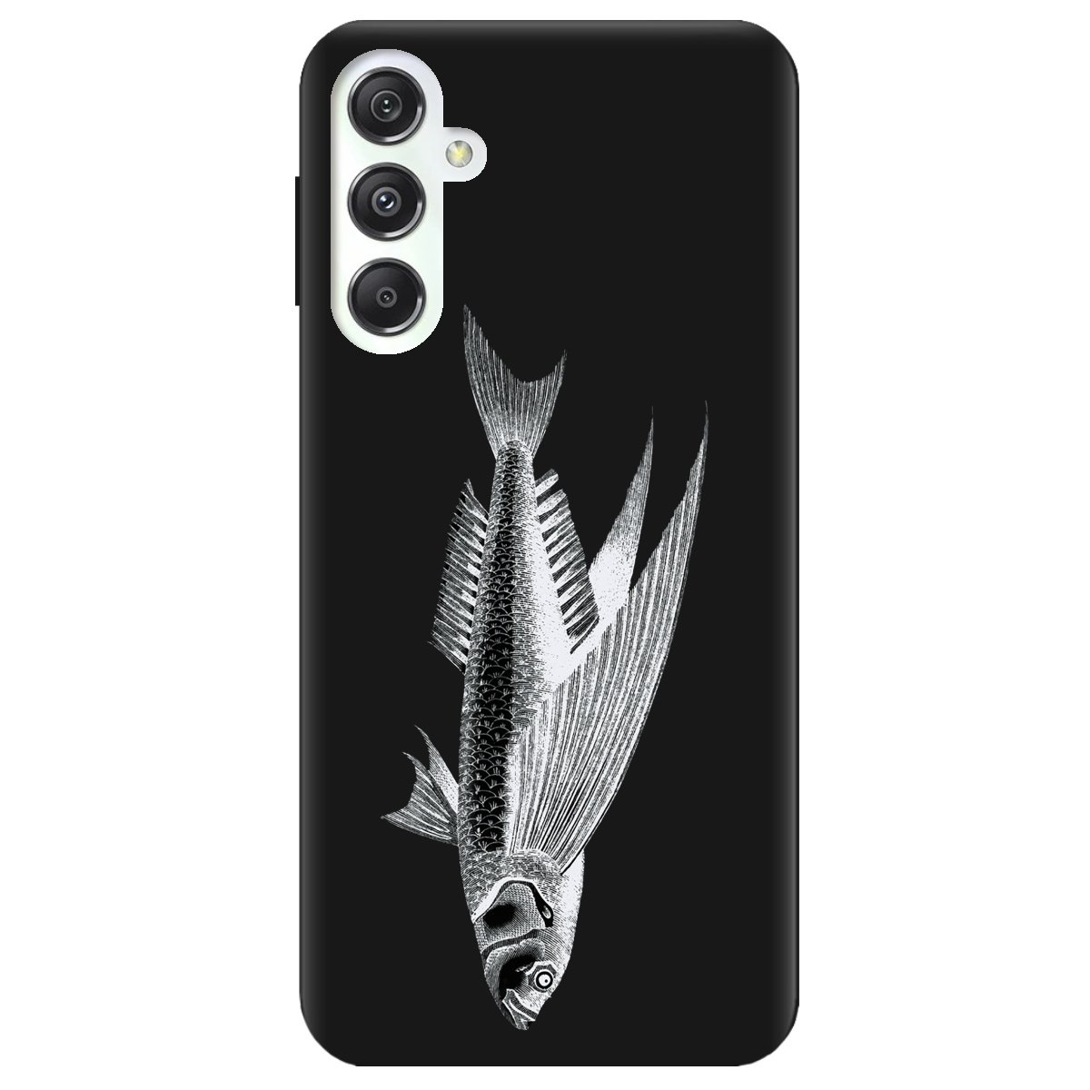 Чехол для Samsung Galaxy M34 5G черный матовый soft touch Срібний трофей - фото 1 - Чехлы для телефонов