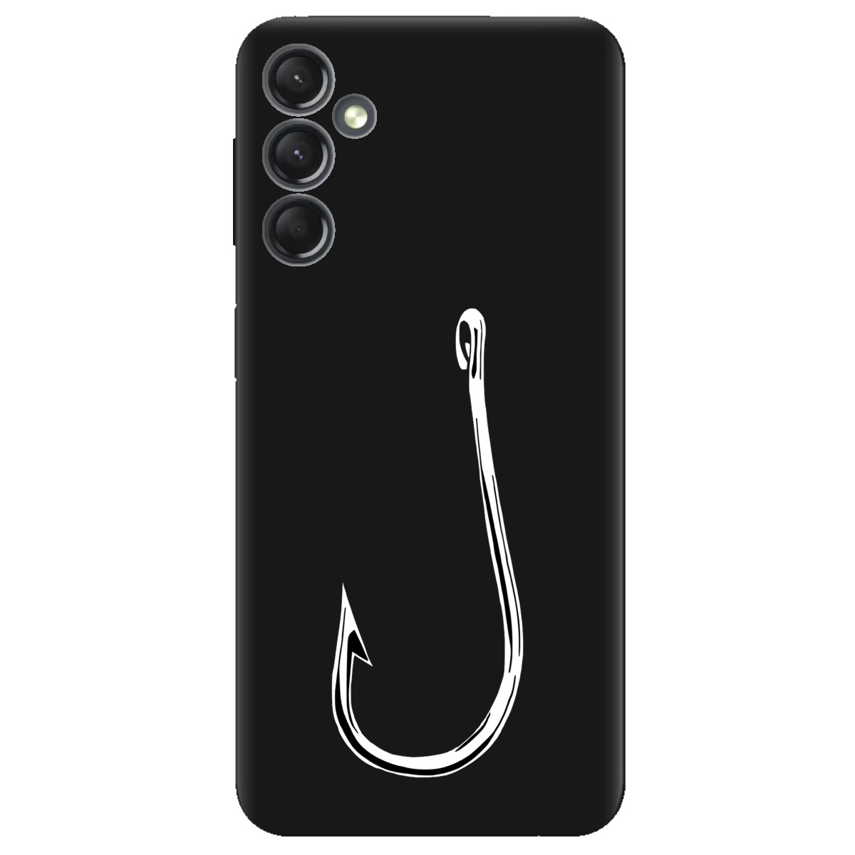 Чехол для Samsung Galaxy A25 черный матовый soft touch Щасливий гачок - фото 1 Чехол для Samsung Galaxy A25 черный матовый soft touch Щасливий гачок - фото 1 - Чехлы для телефонов