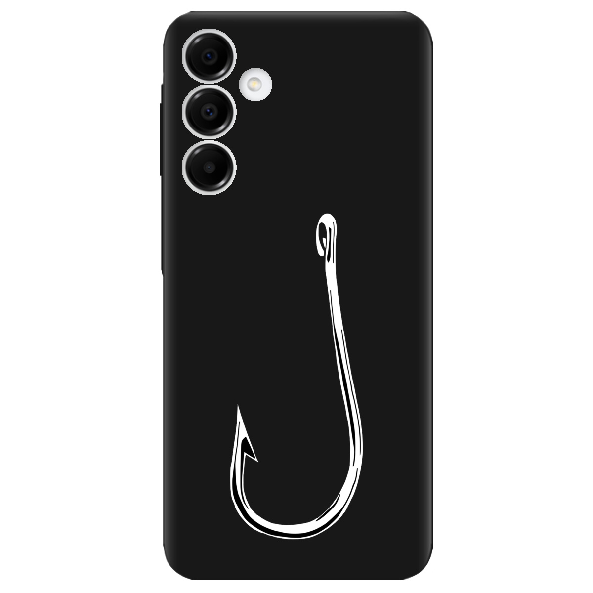 Чехол для Samsung Galaxy A16 черный матовый soft touch Щасливий гачок - фото 1 - Чехлы для телефонов