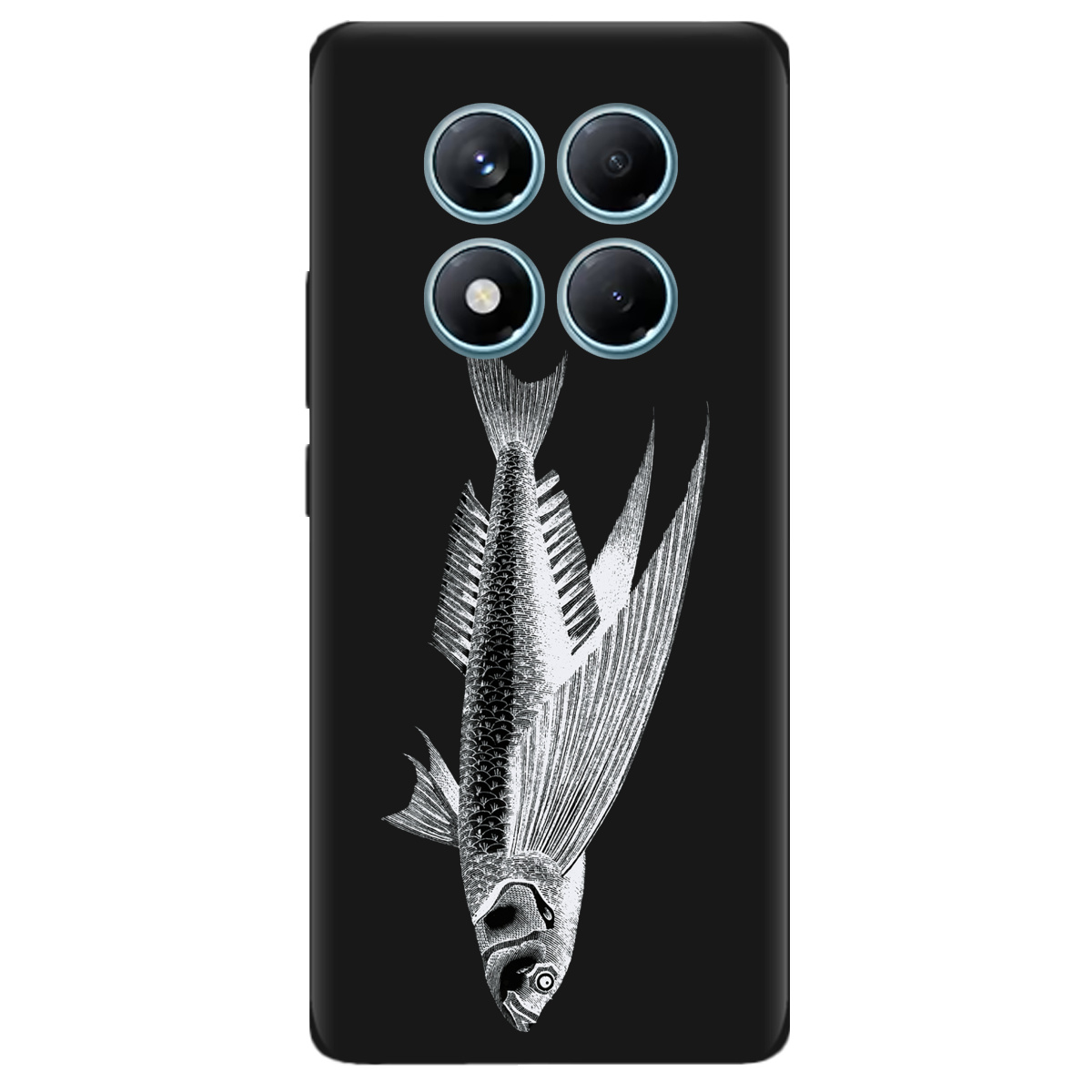 Чехол для Xiaomi Redmi Note 14 Pro 4G черный матовый soft touch Срібний трофей - фото 1 - Чехлы для телефонов