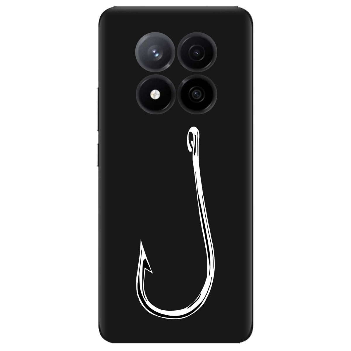 Чехол для Xiaomi Redmi Note 14 Pro + 5G черный матовый soft touch Щасливий гачок - фото 1 - Чехлы для телефонов