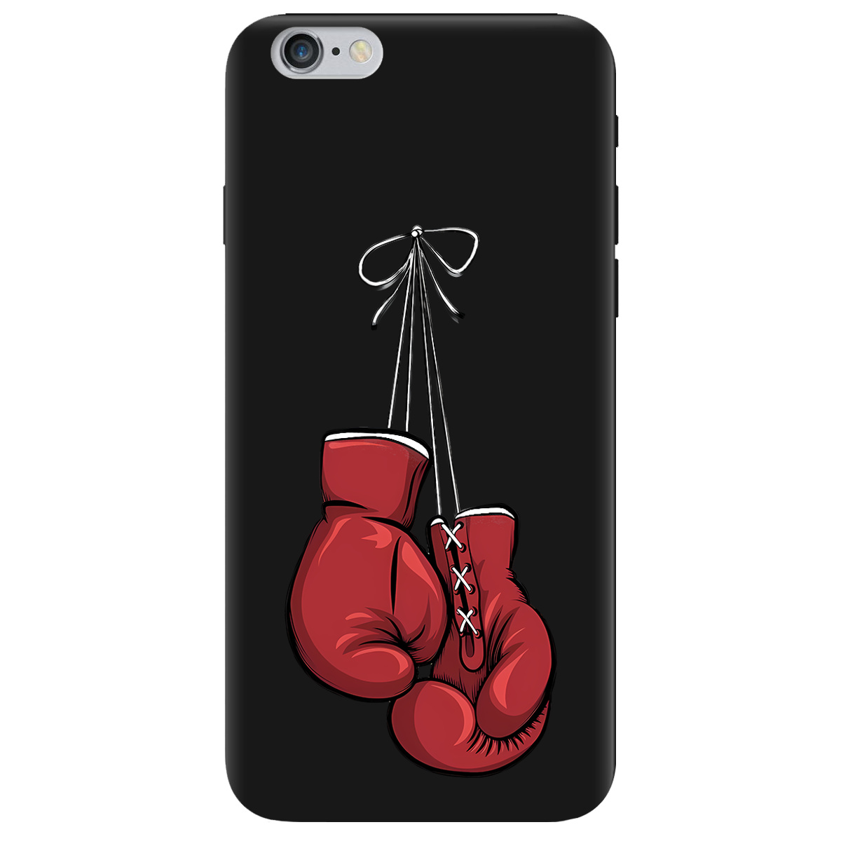 Чохол для Apple iPhone 6 Plus / 6S Plus чорний матовий soft touch Тиша рингу - фото 1 - Чохли для телефонів