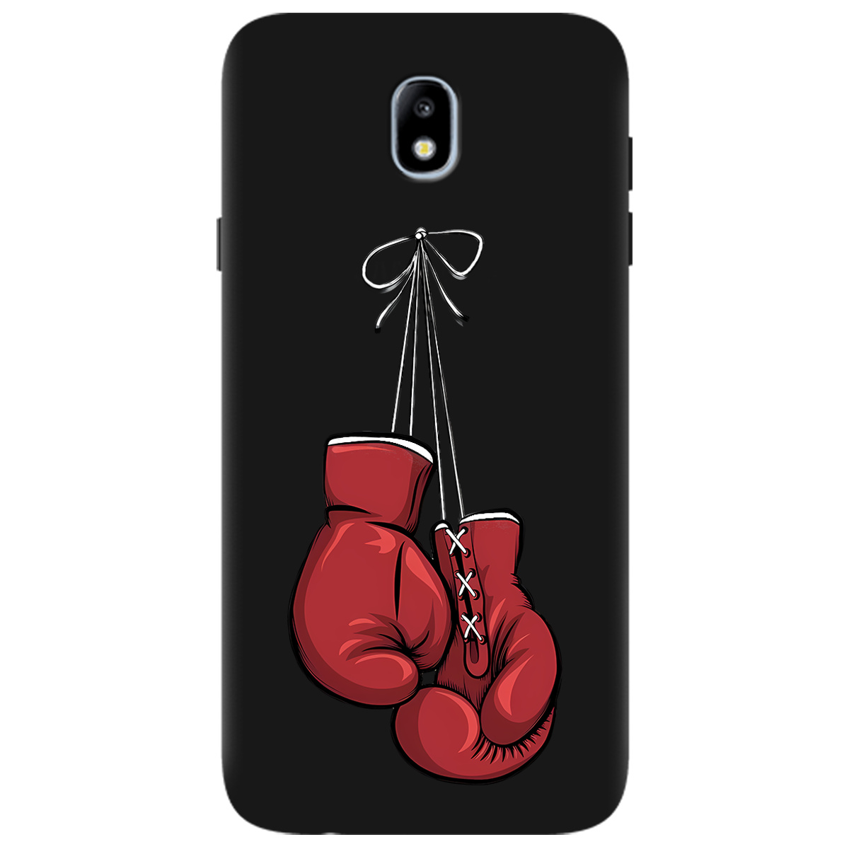 Чехол для Samsung Galaxy J7 2017 черный матовый soft touch Тиша рингу - фото 1 - Чехлы для телефонов