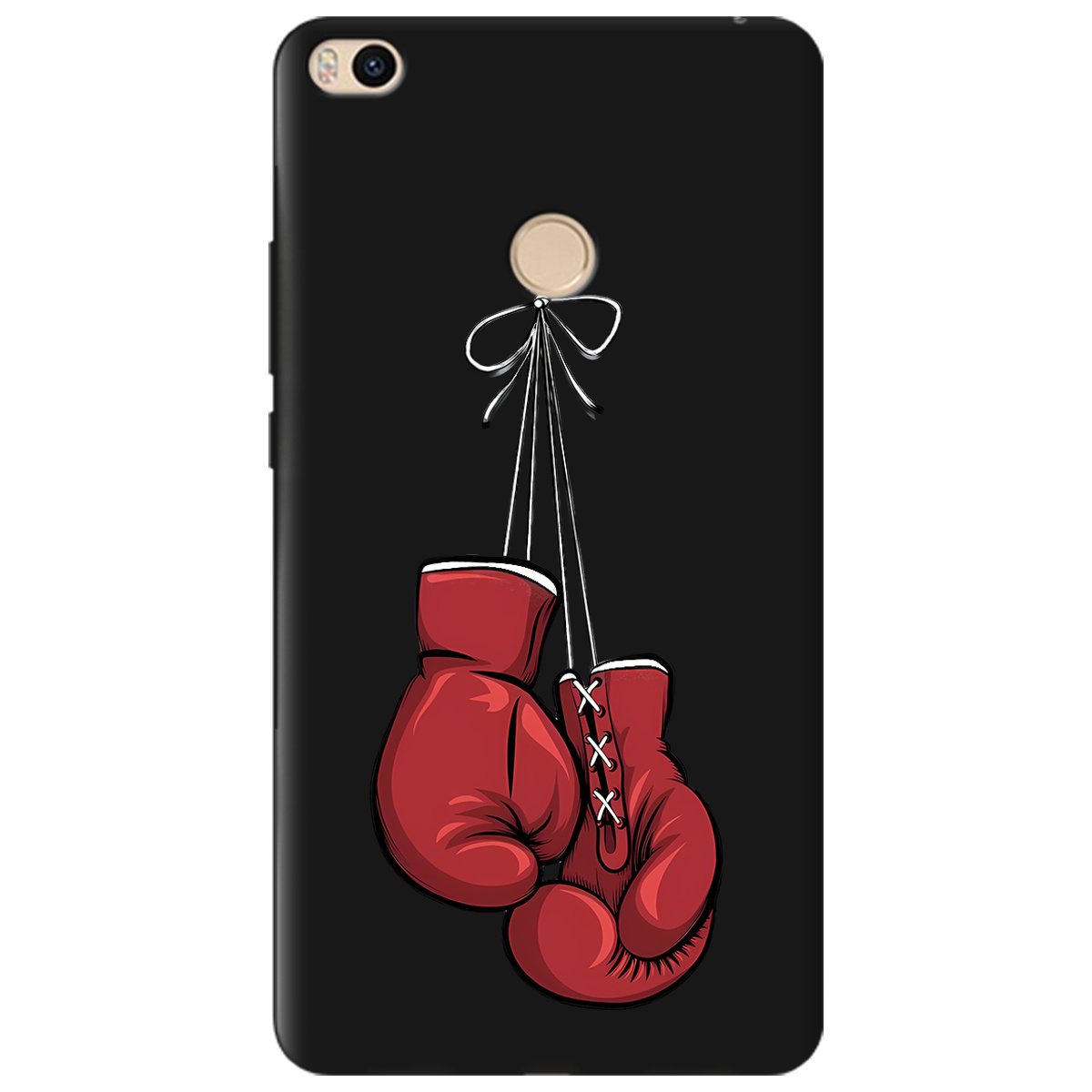 Чохол для Xiaomi Mi Max 2 чорний матовий soft touch Тиша рингу - фото 1 - Чохли для телефонів