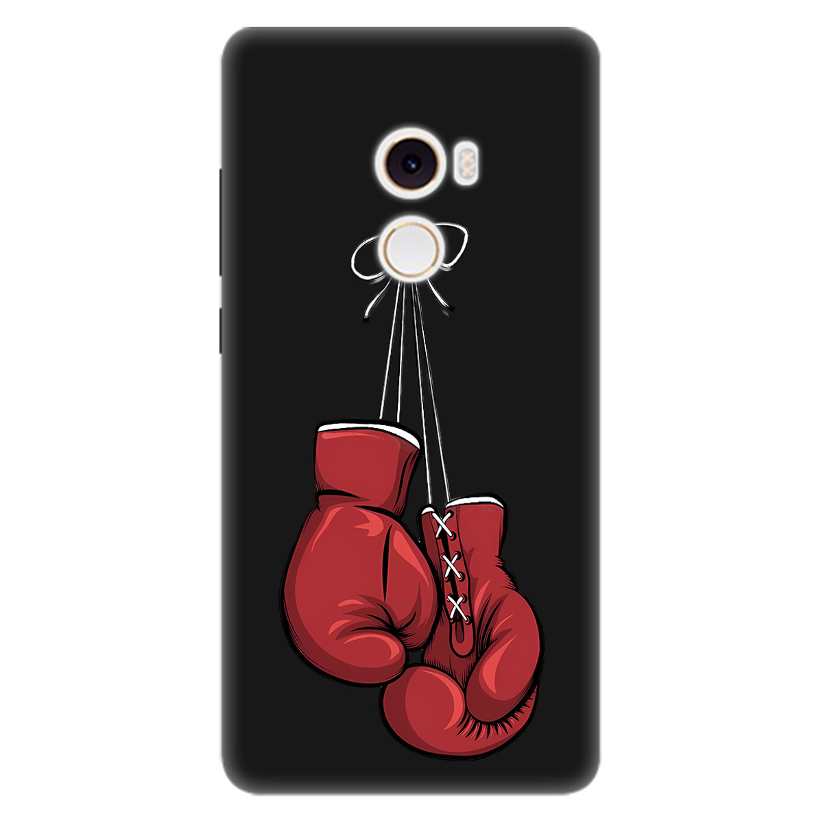 Чохол для Xiaomi Mi Mix 2 чорний матовий soft touch Тиша рингу - фото 1 - Чохли для телефонів