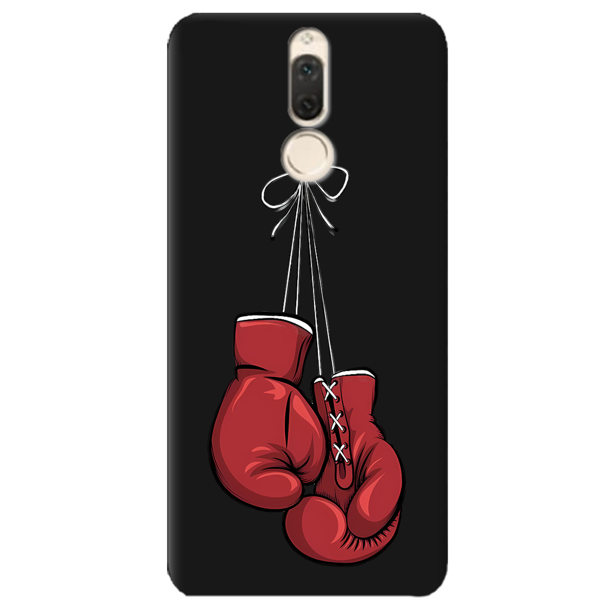 Чехол для Huawei Mate 10 Lite черный матовый soft touch Тиша рингу - фото 1 - Чехлы для телефонов