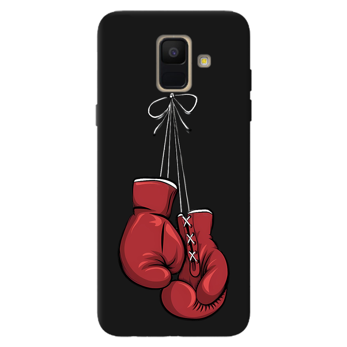 Чохол для Samsung Galaxy A6 2018 чорний матовий soft touch Тиша рингу - фото 1 - Чохли для телефонів