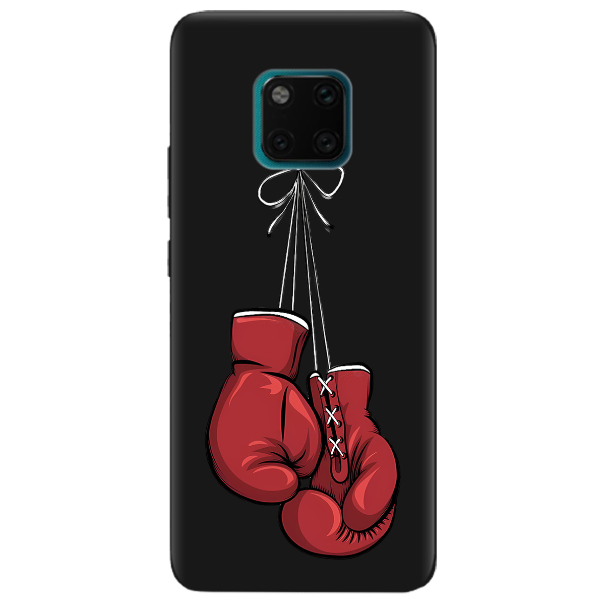 Чехол для Huawei Mate 20 Pro черный матовый soft touch Тиша рингу - фото 1 - Чехлы для телефонов