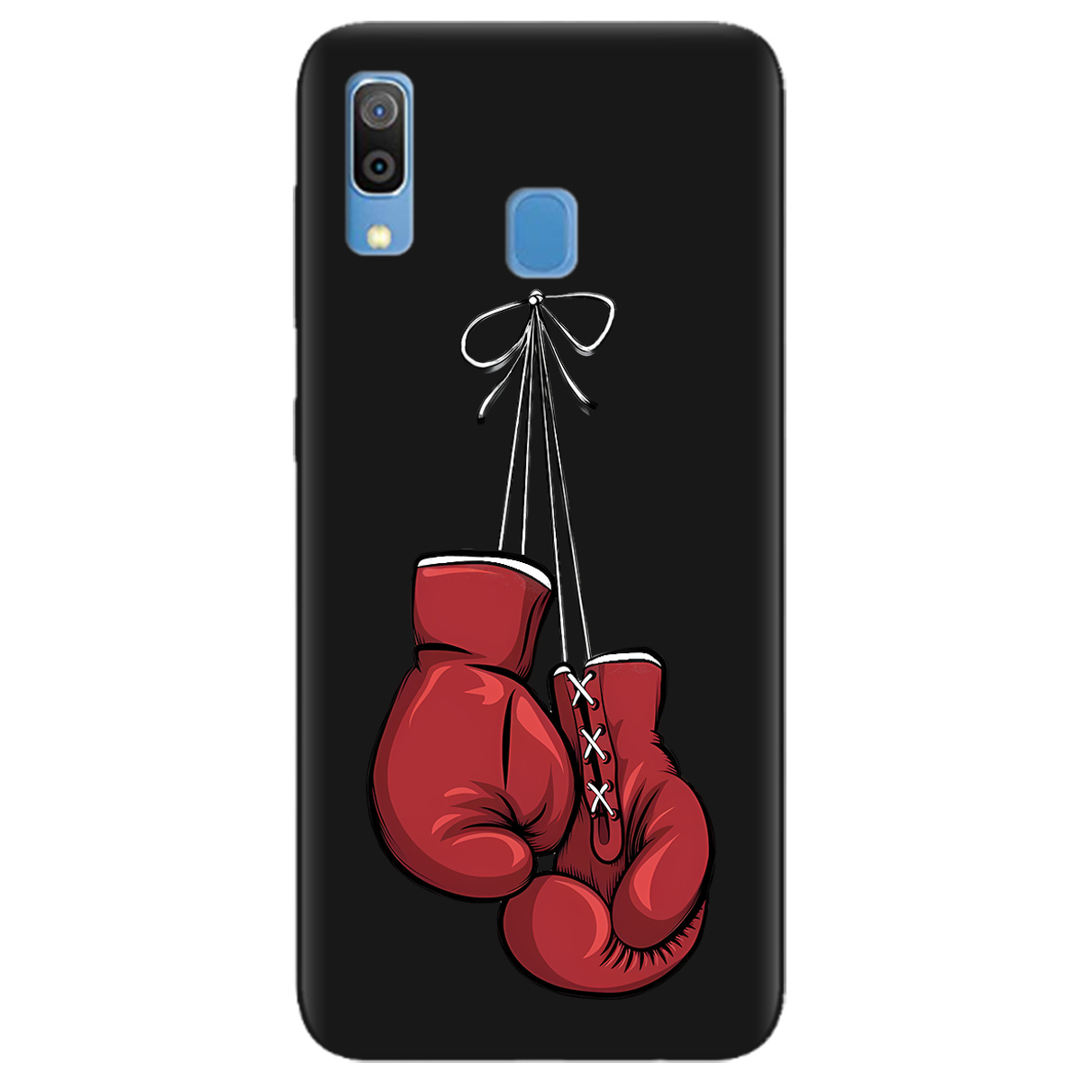 Чохол для Samsung Galaxy A30 чорний матовий soft touch Тиша рингу - фото 1 - Чохли для телефонів