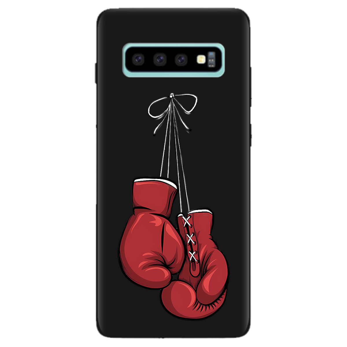 Чохол для Samsung Galaxy S10 Plus чорний матовий soft touch Тиша рингу - фото 1 - Чохли для телефонів