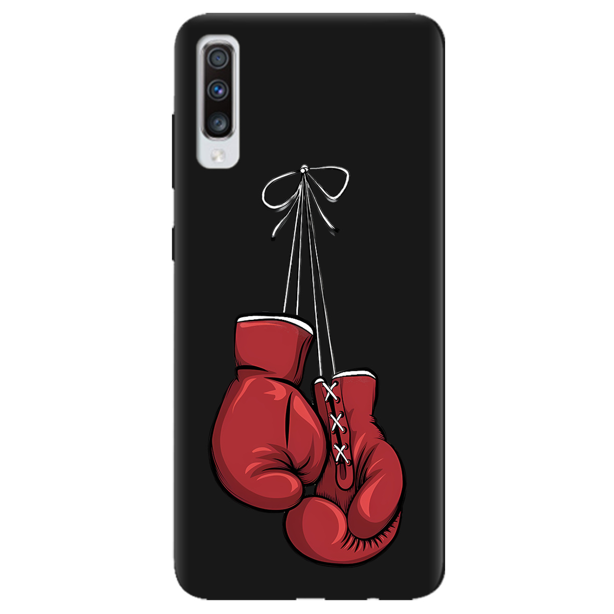 Чехол для Samsung Galaxy A70 черный матовый soft touch Тиша рингу - фото 1 Чехол для Samsung Galaxy A70 черный матовый soft touch Тиша рингу - фото 1 - Чехлы для телефонов